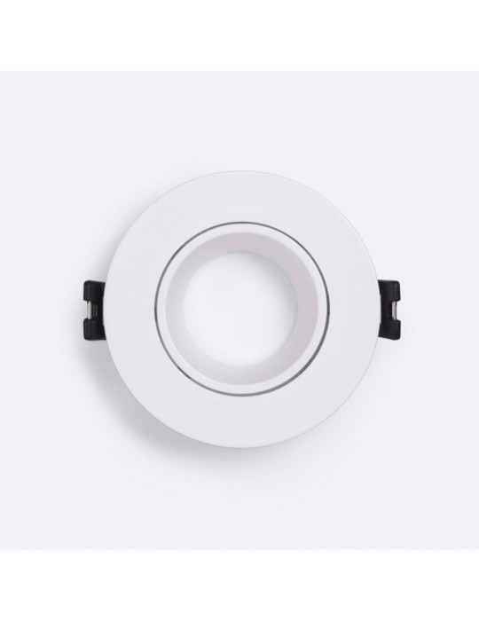 Collerette Downlight Conique Faible UGR Noir pour Ampoule LED GU10/GU5.3 Coupe Ø 70mm