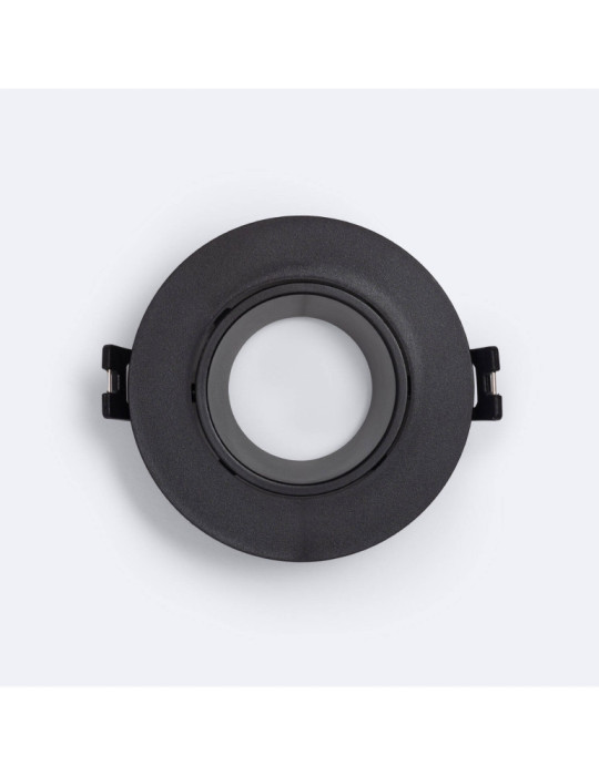 Collerette Downlight Conique Faible UGR Noir pour Ampoule LED GU10/GU5.3 Coupe Ø 70mm