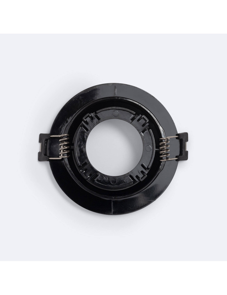 Collerette Downlight Conique Faible UGR Noir pour Ampoule LED GU10/GU5.3 Coupe Ø 70mm