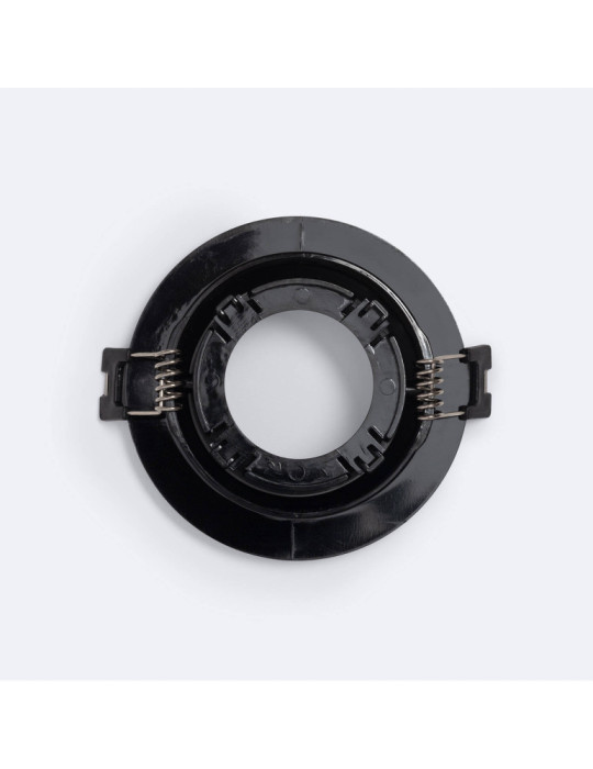 Collerette Downlight Conique Faible UGR Noir pour Ampoule LED GU10/GU5.3 Coupe Ø 70mm