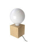 Lampe à Poser Bois Cubetto Creative-Cables ABWLEUTRD54