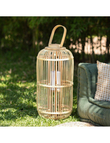 Lampe à Poser LED Portable Rotin Jávea