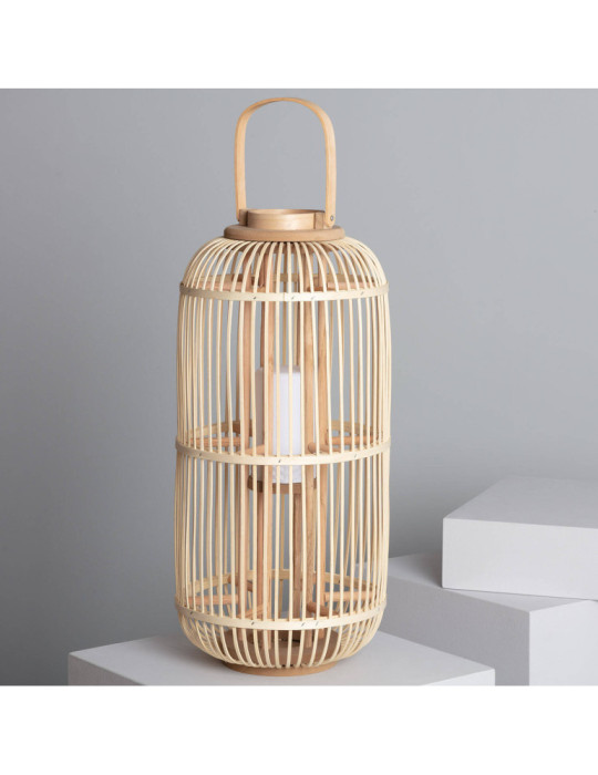 Lampe à Poser LED Portable Rotin Jávea