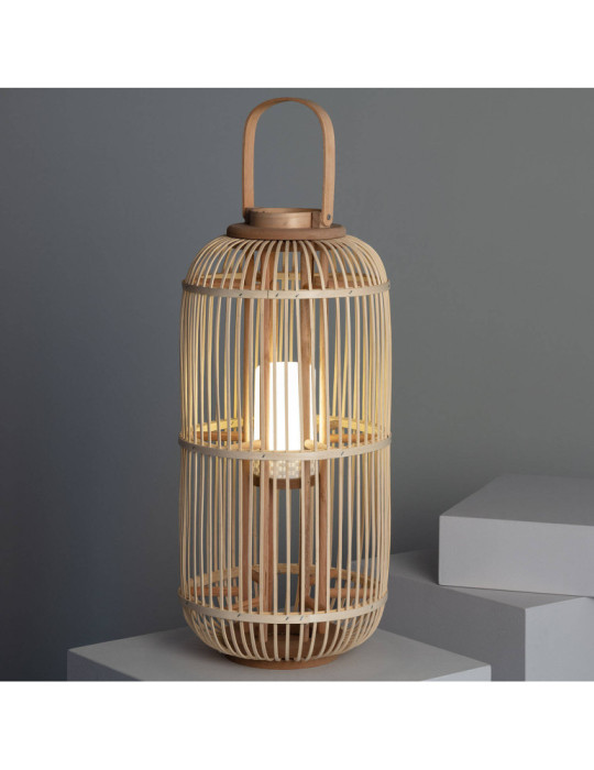 Lampe à Poser LED Portable Rotin Jávea