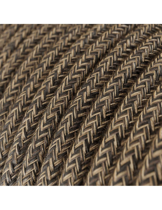 Suspension Textile et Bois Spider Creative-Cables SPL114RN06DCGL