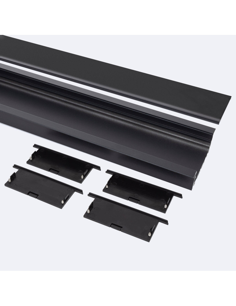 Profilé Aluminium Encastré Grande Taille avec Capot Continu pour Rubans LED jusqu'à 60 mm