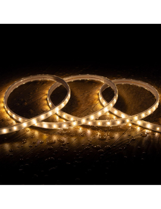 Ruban LED Extérieur Solaire 24V DC SMD2835 60 LED/m 10m IP65 Largeur 12mm Coupe 100 cm