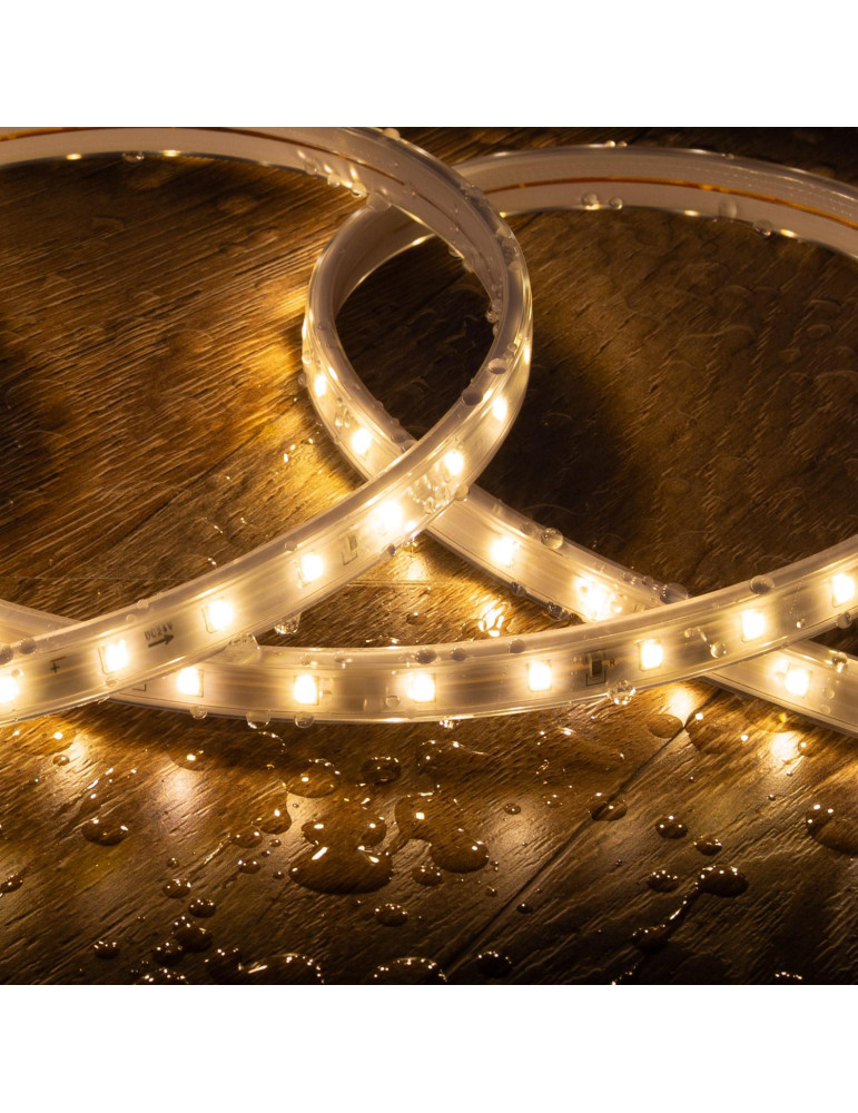 Ruban LED Extérieur Solaire 24V DC SMD2835 60 LED/m 10m IP65 Largeur 12mm Coupe 100 cm