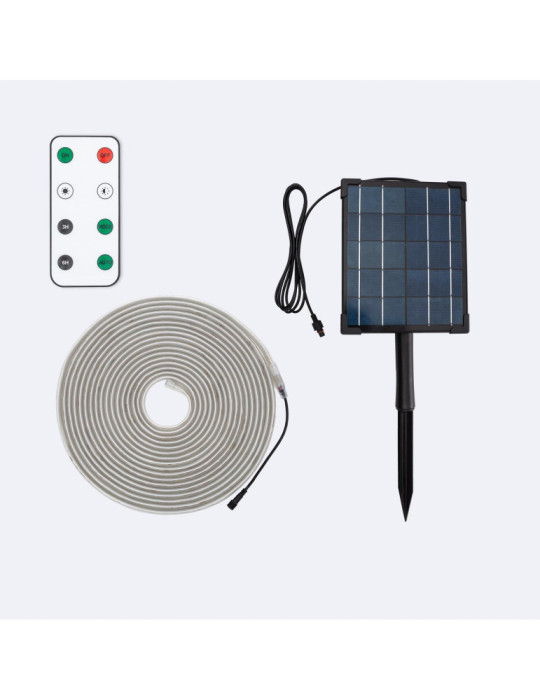 Ruban LED Extérieur Solaire 24V DC SMD2835 60 LED/m 10m IP65 Largeur 12mm Coupe 100 cm