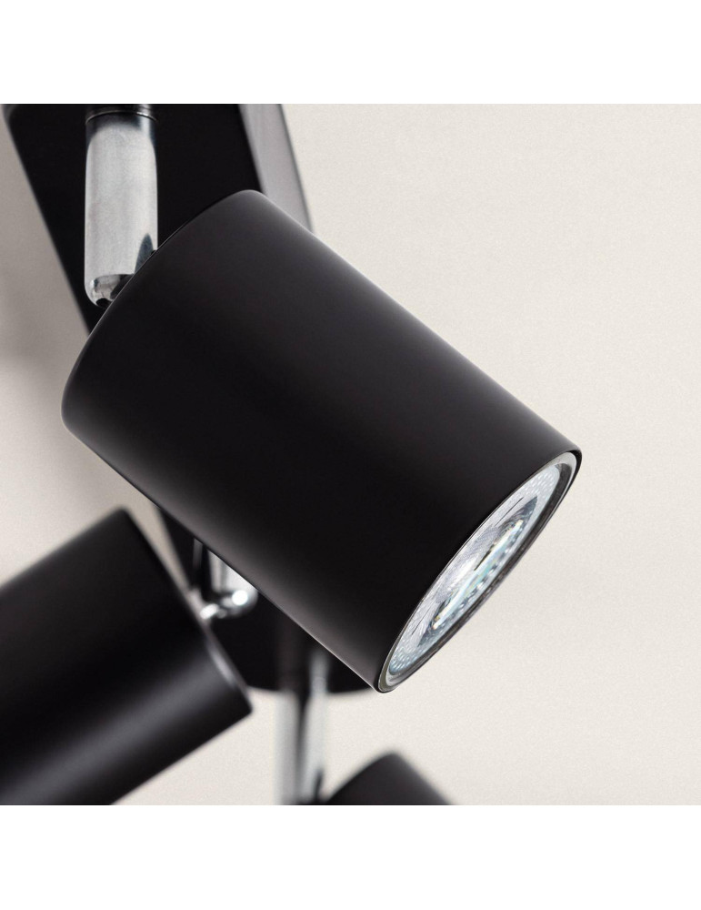 Plafonnier  Orientable Métal 3 Spots Albus Black Large