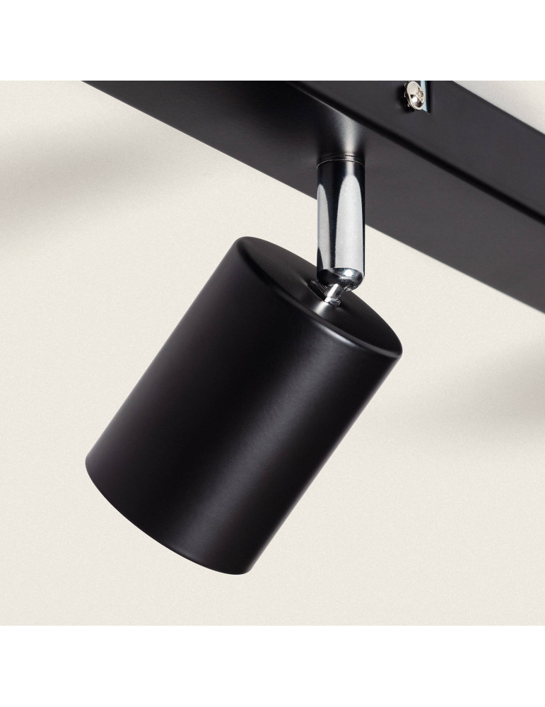 Plafonnier  Orientable Métal 3 Spots Albus Black Large