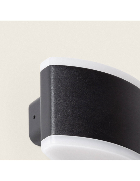 Applique Murale Extérieure LED 12W Éclairage Rectangulaire Noire Bertol