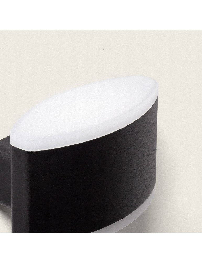 Applique Murale Extérieure LED 12W Éclairage Rectangulaire Noire Bertol