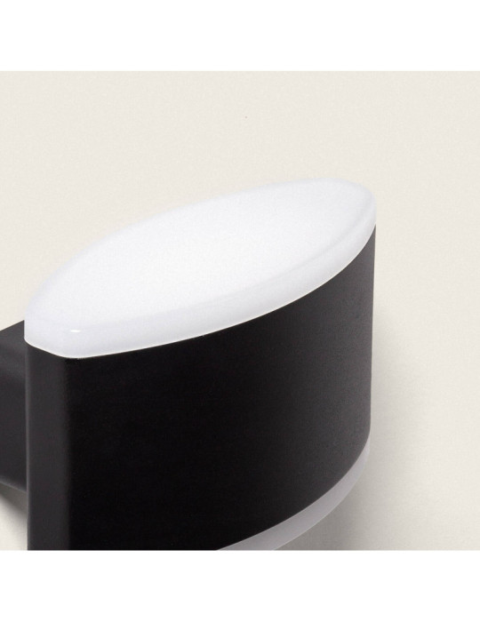 Applique Murale Extérieure LED 12W Éclairage Rectangulaire Noire Bertol