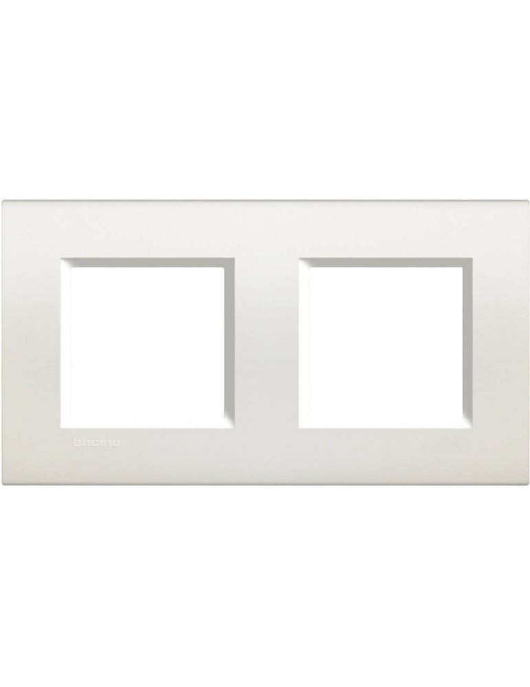Platine Carée 2x2 Modules BTicino Living Light LNA4802M2BI