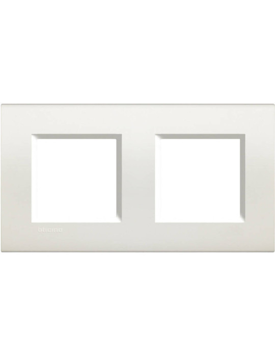 Platine Carée 2x2 Modules BTicino Living Light LNA4802M2BI