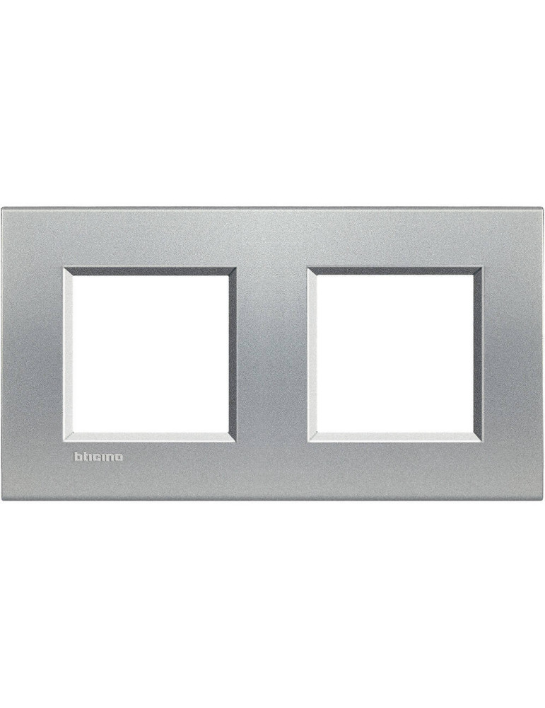 Platine Carée 2x2 Modules BTicino Living Light LNA4802M2BI