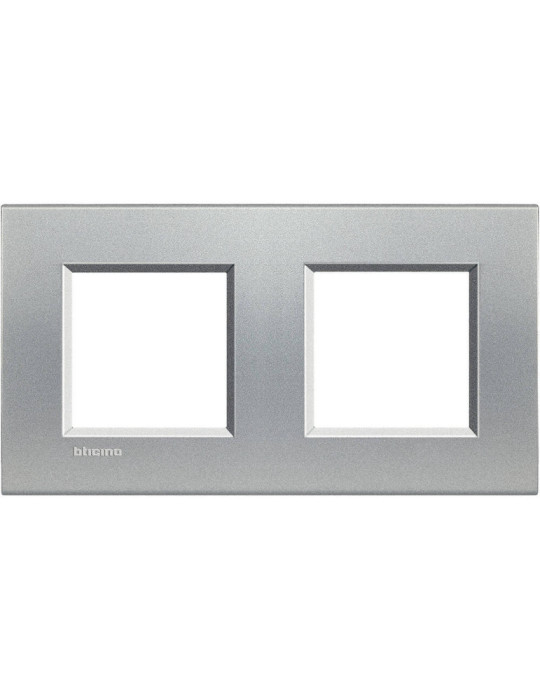 Platine Carée 2x2 Modules BTicino Living Light LNA4802M2BI