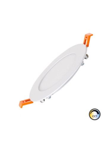 Dalle LED 6W Ronde SwitchCCT Coupe Ø 110mm Compatible avec Télécommande RF V2