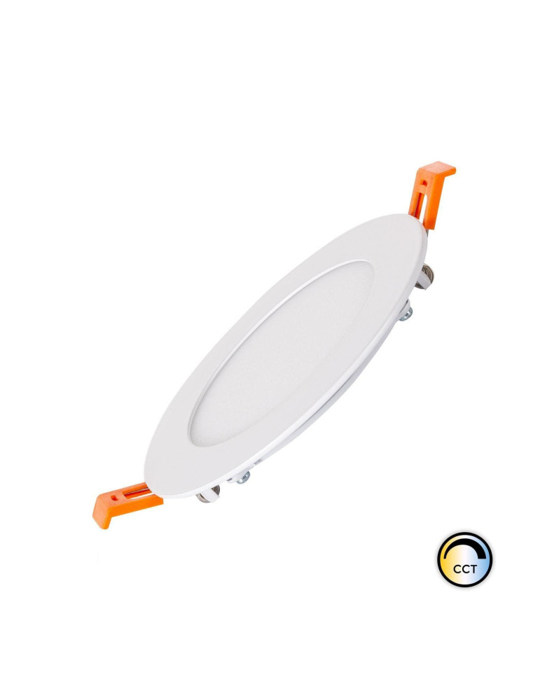 Dalle LED 6W Ronde SwitchCCT Coupe Ø 110mm Compatible avec Télécommande RF V2 Dalle LED 6W Ronde SwitchCCT Coupe Ø 110mm Compatible avec Télécommande RF V2
