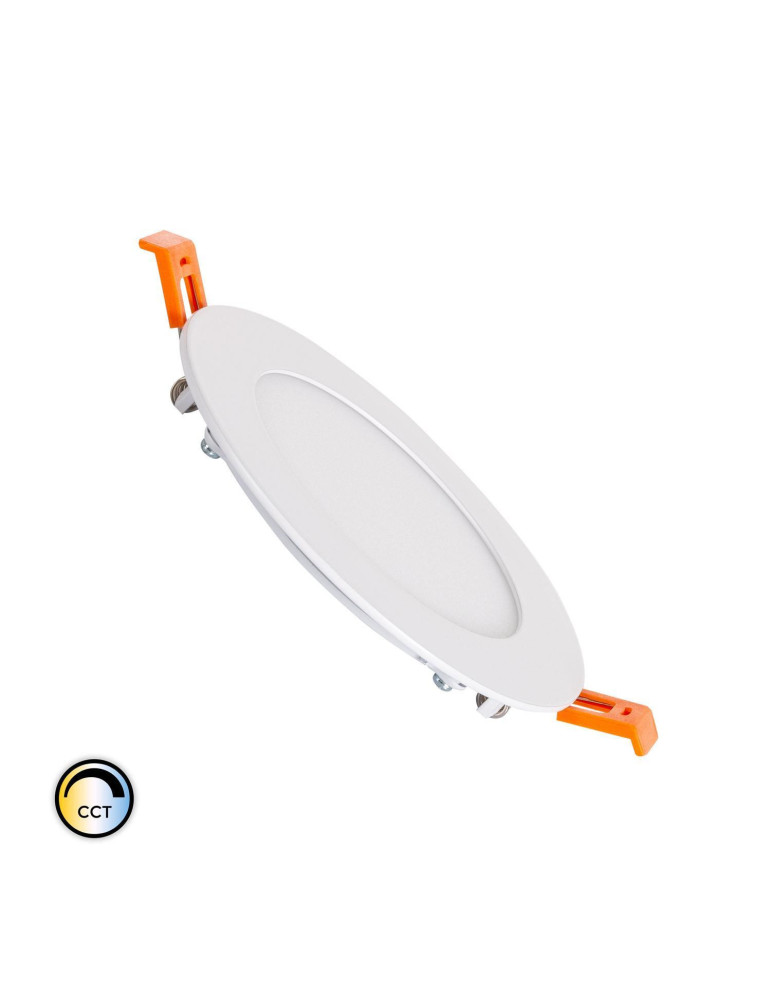 Dalle LED 6W Ronde SwitchCCT Coupe Ø 110mm Compatible avec Télécommande RF V2