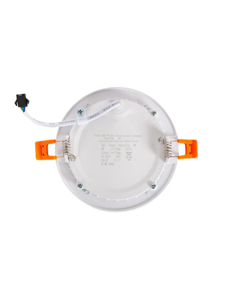 Dalle LED 6W Ronde SwitchCCT Coupe Ø 110mm Compatible avec Télécommande RF V2