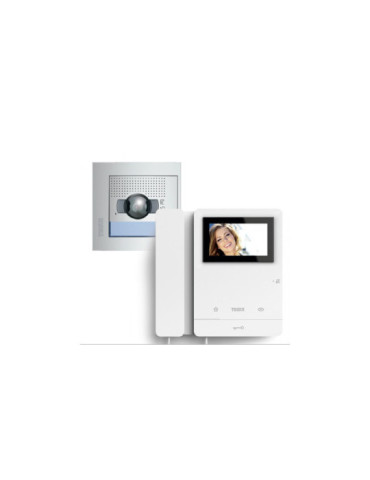 Kit Visiophone 1 Logement 2 fils avec Panneau SFERA NEW et Moniteur Serie 8 TEGUI 378111