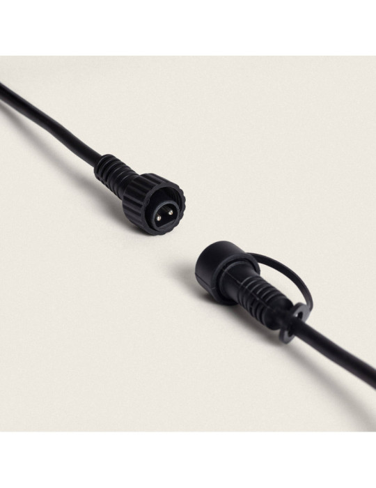 Guirlande Extérieure avec 5m Noire + 5 Ampules Filament LED E27 24V