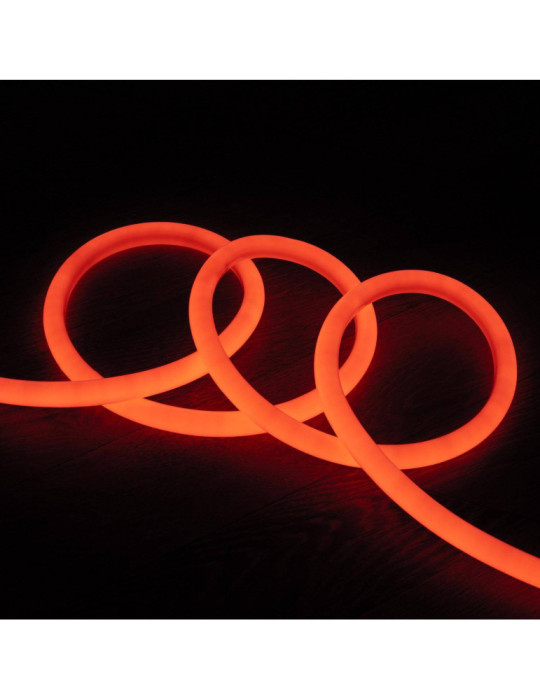 Néon LED Flexible 360º Rond Dimmable 120LED/m 220V AC Orange IP67 sur Mesure Coupe tous les 100cm