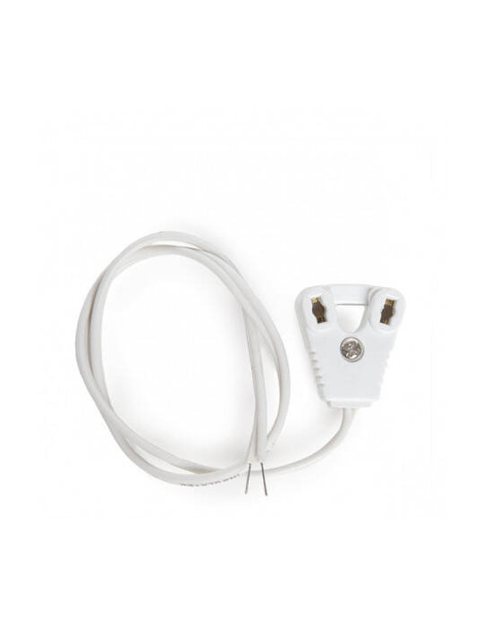 Connecteur Triphase Alimentation et Fin Droit Blanc