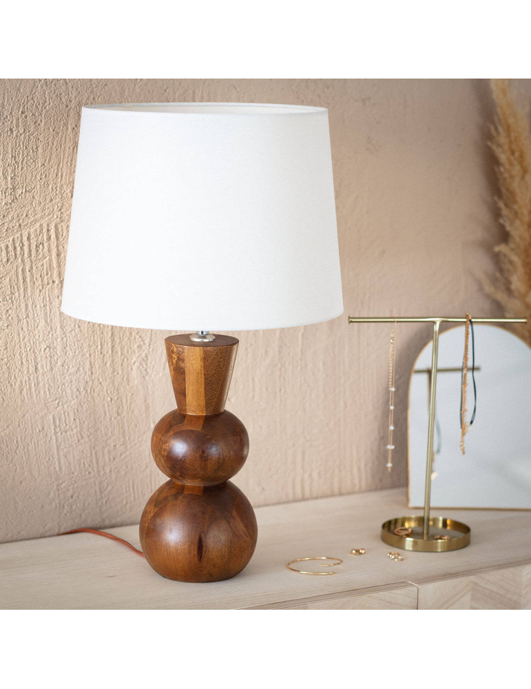 Lampe à Poser en bois Vinda ILUZZIA