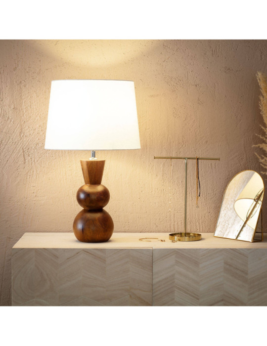Lampe à Poser en bois Vinda ILUZZIA