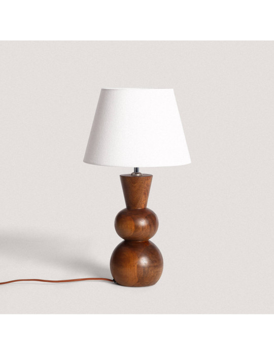 Lampe à Poser en bois Vinda ILUZZIA Lampe à Poser en bois Vinda ILUZZIA