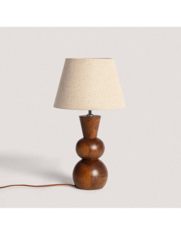 Lampe à Poser en bois Vinda ILUZZIA