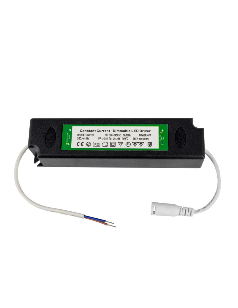 Panneau LED 60x60 cm 40W 4000lm Dimmable Microprismatique (UGR 17)