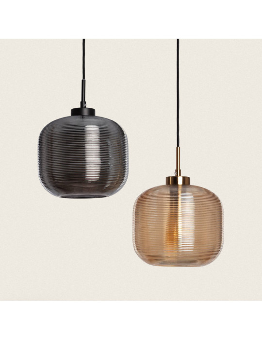 Suspension Métal et Verre Beryl