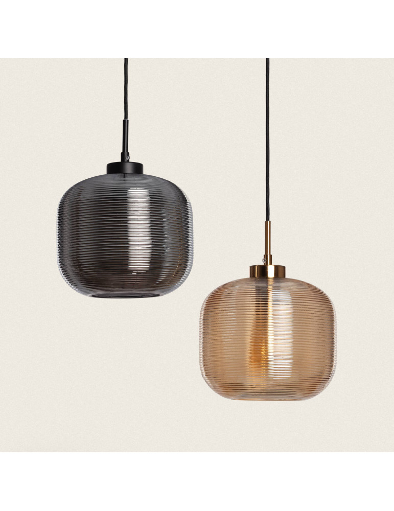 Suspension Métal et Verre Beryl