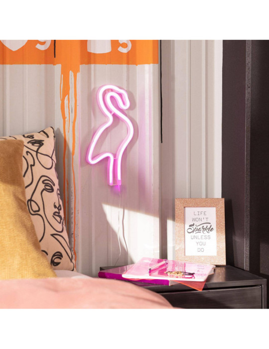 Néon LED Flamingo à Piles