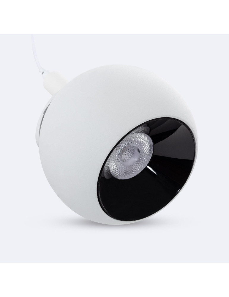 Spot LED Suspendu sur Rail Magnétique 25mm Extra-Plat 12W 48V Concave Ø100 mm Blanc