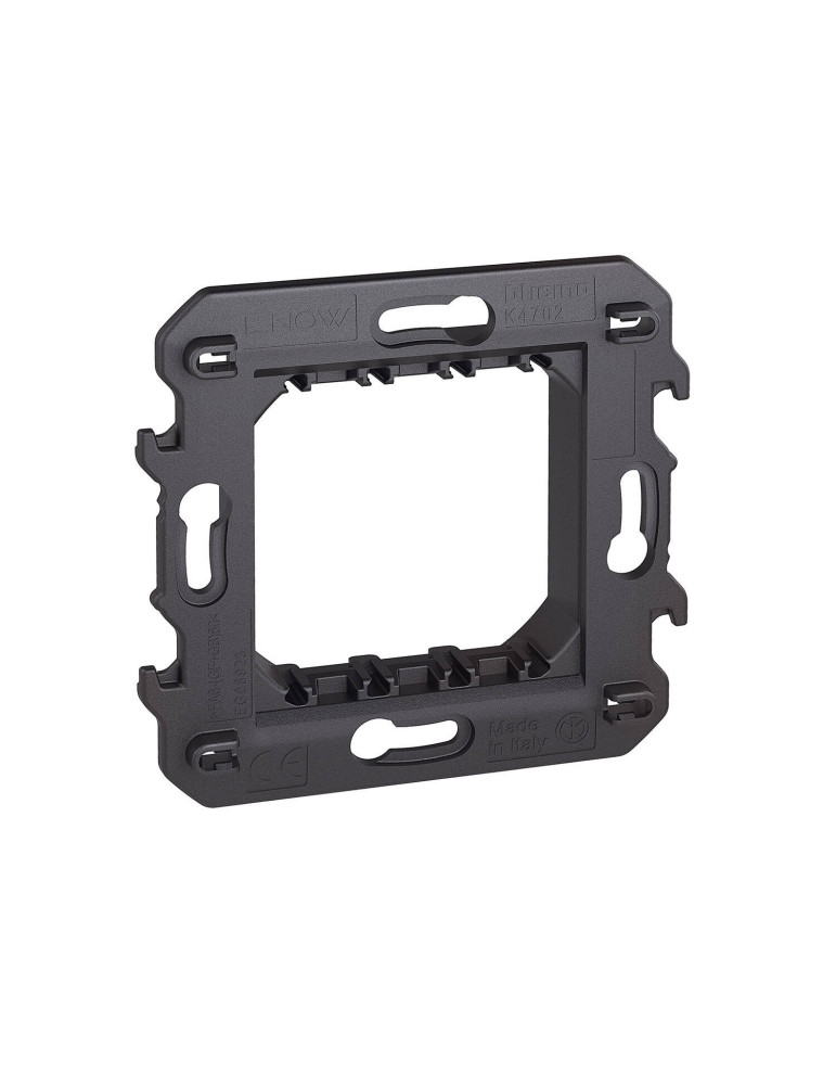 Support Rack pour Plaques Appareillages 2 Modules Bticino Living Now K4702