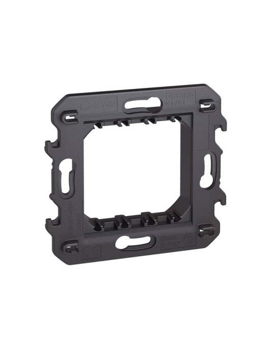 Support Rack pour Plaques Appareillages 2 Modules Bticino Living Now K4702