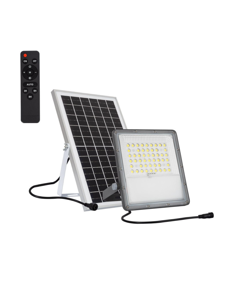 Projecteur LED Solaire 10W 100lm/W IP65 avec Télécommande