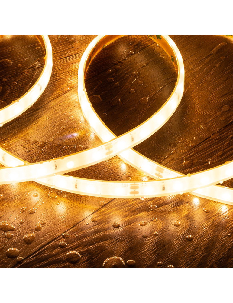 Ruban LED 24V DC SMD Silicone FLEX 60LED/m 5m IP68 Largeur 10mm Coupe tous les 10cm