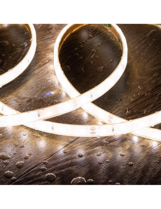 Ruban LED 24V DC SMD Silicone FLEX 60LED/m 5m IP68 Largeur 10mm Coupe tous les 10cm