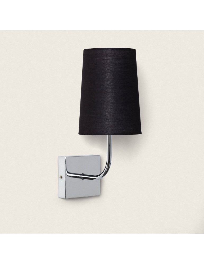 Lampe Murale Métal Silver-Wollen Conne