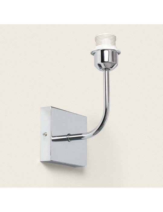 Lampe Murale Métal Silver-Wollen Conne