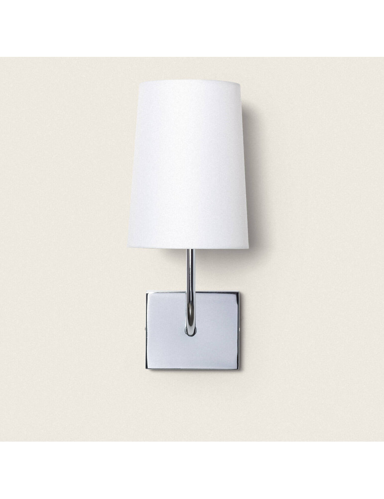 Lampe Murale Métal Silver-Wollen Conne