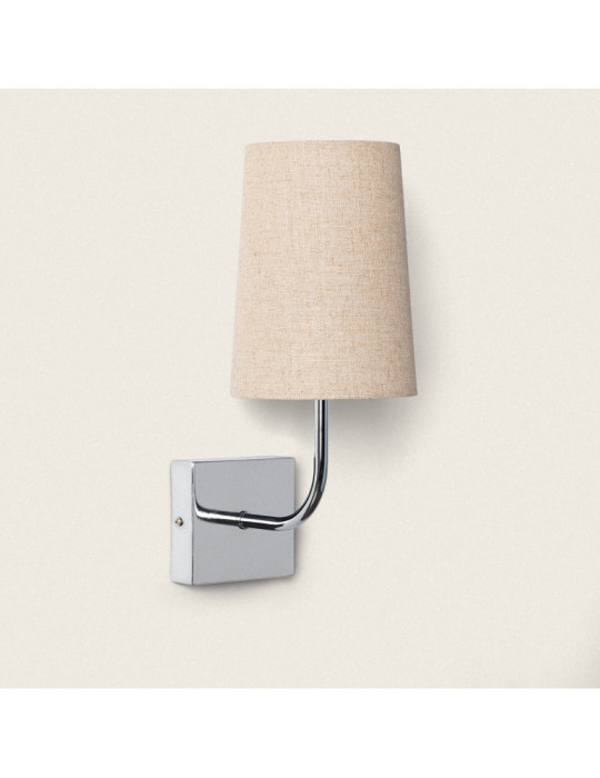 Lampe Murale Métal Silver-Wollen Conne