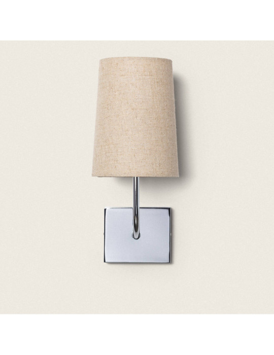 Lampe Murale Métal Silver-Wollen Conne