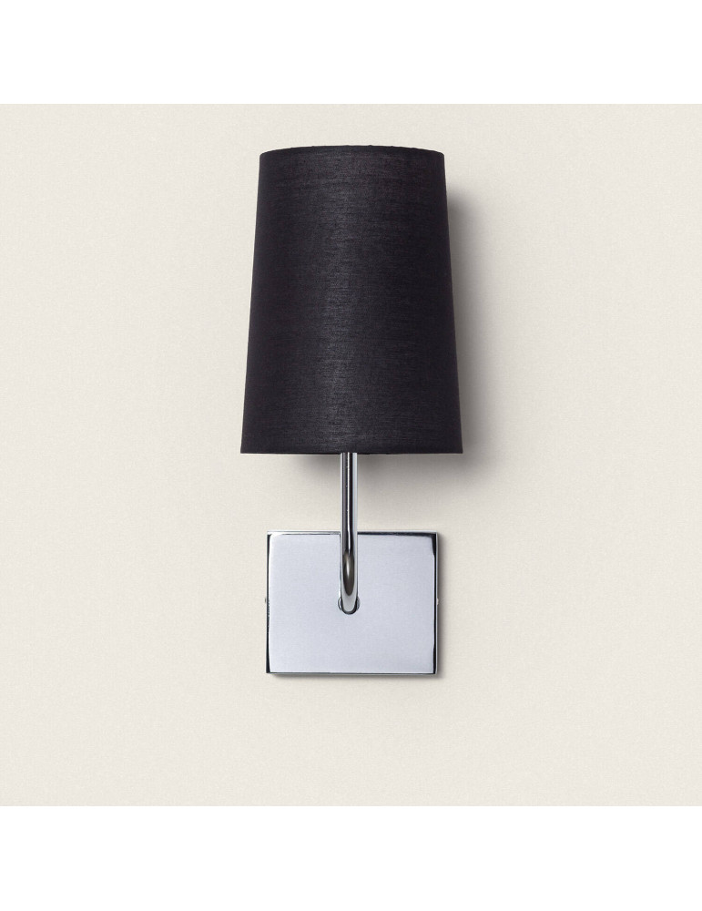 Lampe Murale Métal Silver-Wollen Conne